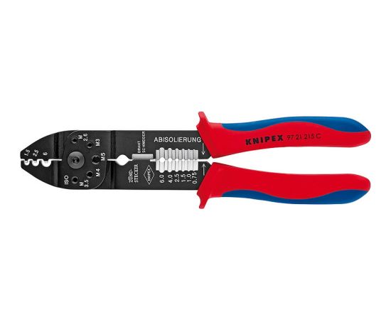 Universal crimping pliers 0.5 - 6.0mm2 for non insulated con, Knipex Knaibles un stangas