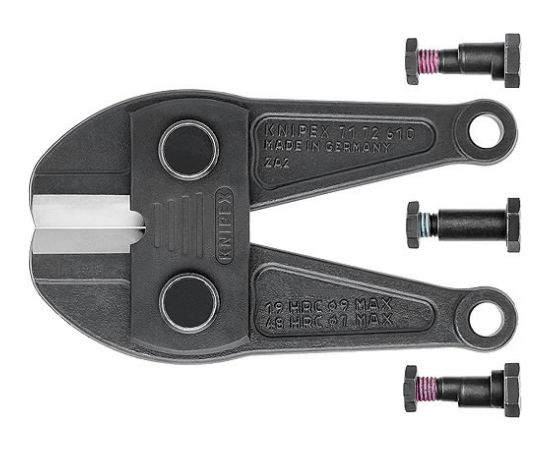 Spare cutter head for bolt cutters for 71 72 610, Knipex Knaibles un stangas