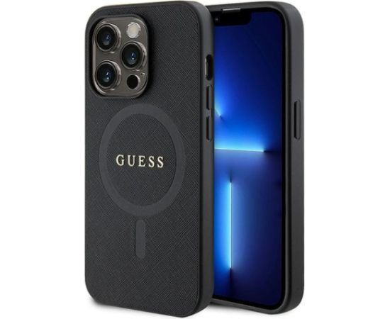 Guess Saffiano MagSafe Back Case Aizsargapvalks Priekš Apple iPhone 15 Pro Neoriģinālie Maciņi