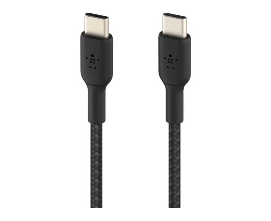 Belkin   BOOST CHARGE  USB-C® to USB-C Cable_Braided, 2M Black Data USB kabeļi