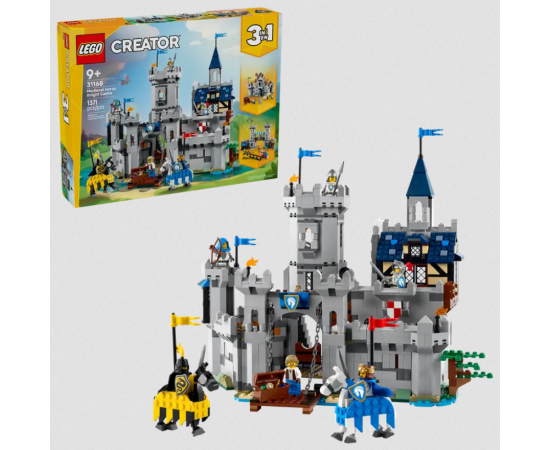 Lego Creator 3-in-1 31168 Viduslaiku zirgu bruņinieku pils Lego Creator