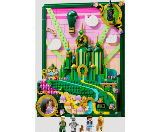 LEGO Wicked 75685 Emerald City: sienas māksla Lego City