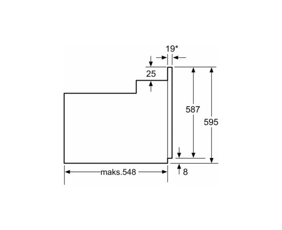 Bosch HBF133BA0 iebūvējamā elektriskā cepeškrāsns Cepeškrāsnis, iebūvējamas