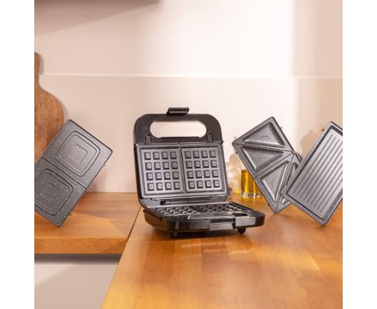 Cecotec Sandwich Maker Rock’nToast 4in1 1000 W Number of plates 4 Black Sendviču - Karstmaižu tosteri