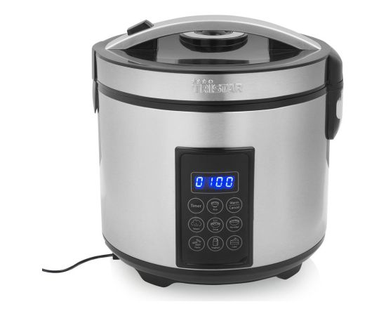 Tristar Digital Rice and Steam Cooker RK-6138 900 W 2.2 L Number of programs 7 Grey Jaunumi Sadz. tehnika