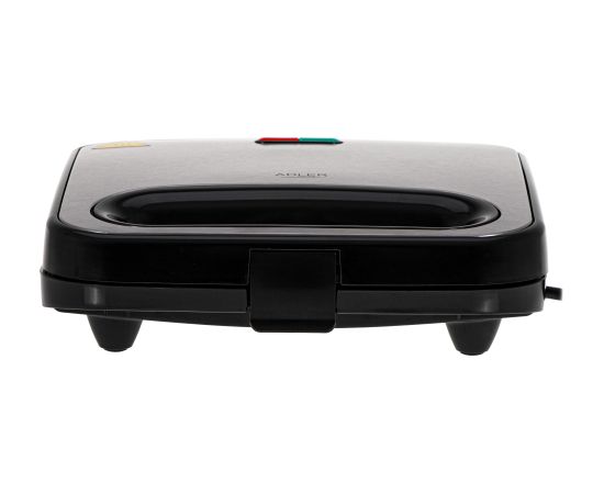 Adler Sandwich Maker AD 3076 1000 W Number of plates 1 Black/Silver Тостеры для сэндвичей