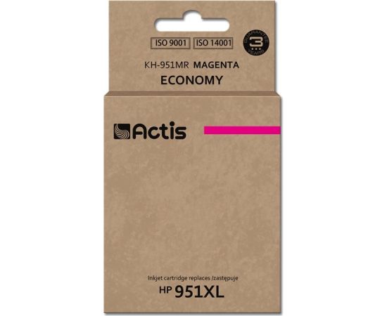 Actis KH-951MR ink (replacement for HP 951XL CN047AE; Standard; 25 ml; magenta) Tintes printeru izejmateriāli