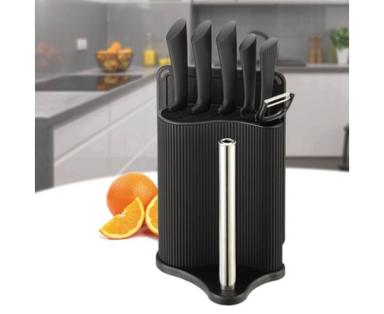 Kitchen cutting set MAESTRO MR-1413 Knife set (MR-1413-BLACK) Black Naži