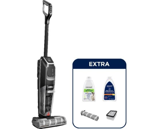 Bissell CrossWave OmniForce Edge Pro Upright vacuum Battery Dry&wet Polytetrafluoroethylene (PTFE) Bagless 0 L 200 W Black Putekļu sūcēji