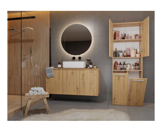 Top E Shop Topeshop NEL 2K DK ART KPL bathroom storage cabinet Oak Jaunumi -Dārzam