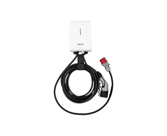 Walle 16S elektroauto uzlādes stacija ar barošanas kabeli, 11 kW, 3x16 A, 3 fāžu, Type2, 5 m, balta Elektro Auto lādēšanas piederumi