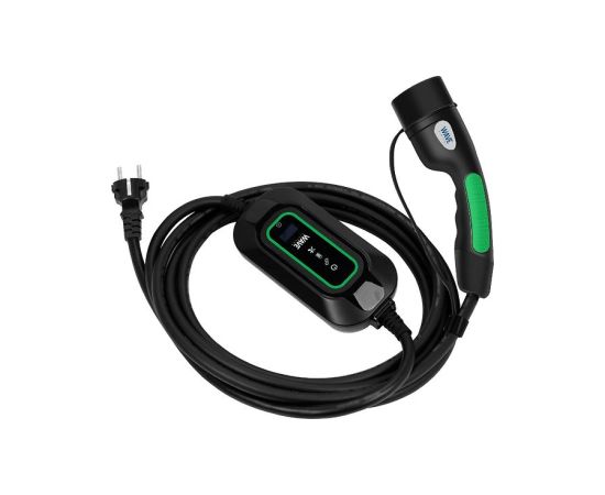 Wave EV elektroauto uzlādes kabelis, 3,7 kW, 8–16 A, 1 fāzes, Suko-Type2, 5 m Elektro Auto lādēšanas piederumi