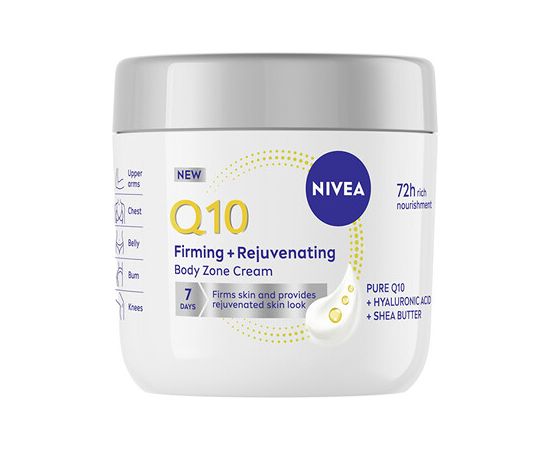 Nivea Q10 Firming and Rejuvenating Body Zone Cream - Zpevňující remodelační tělový krém 400ml Духи и косметика