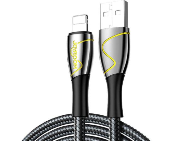 USB Cable for Lightning Joyroom S-1230K6 2.4A 1.2m (Black) Data USB kabeļi
