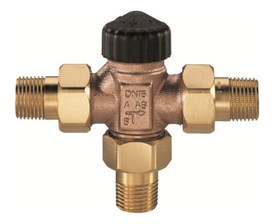 Heimeier 3-ceļu sajaukšanas vārsts, 3/4" Balansējošie vārsti