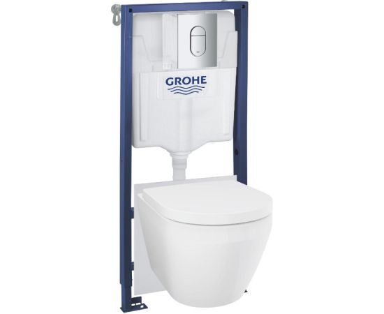 Grohe 5 in 1-pods ar vāku EuroCeramic Triple Vortex, rāmis, taustiņš Arena Cosmo, stiprinājumi, blīve Jaunumi Sadz. tehnika