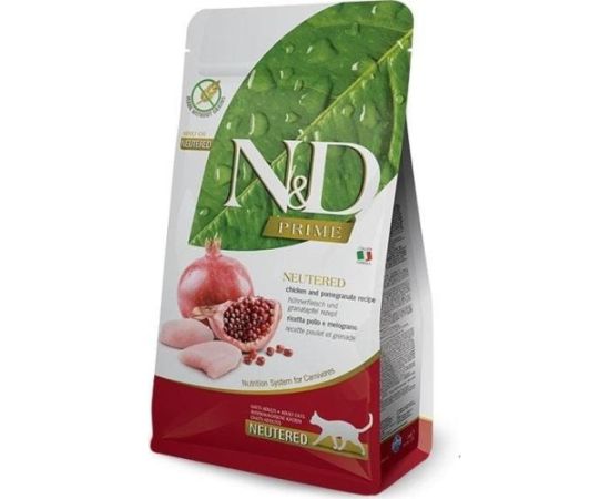Farmina N&D Prime Cat Neutered - Chicken & Pomegranate Adult 5kg Сухой корм для кошек