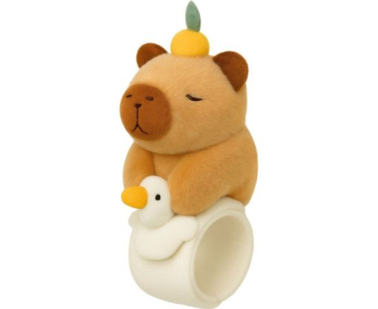 Leantoys Pluszowa Opaska Samozaciskowa Na Rękę Gęś z Kapibarą Mīkstās rotaļlietas