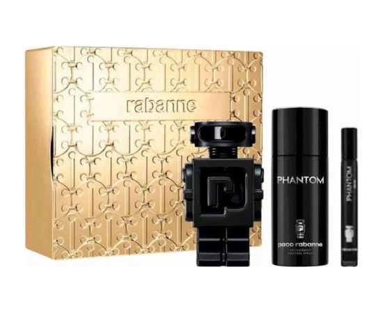 Paco Rabanne Phantom zestaw perfumy spray 100ml + dezodorant spray 150ml + miniatura perfum 10ml Vīriešu Smaržas