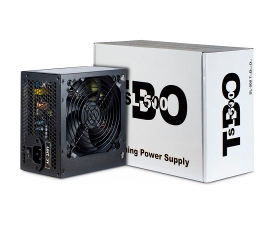 Power Supply INTER-TECH SL-500 TBO AC 230V, 50/60Hz, DC 3.3/5/±12V, 500W, Retail, Passive PFC, 1x120, Black Datoru barošanas bloki