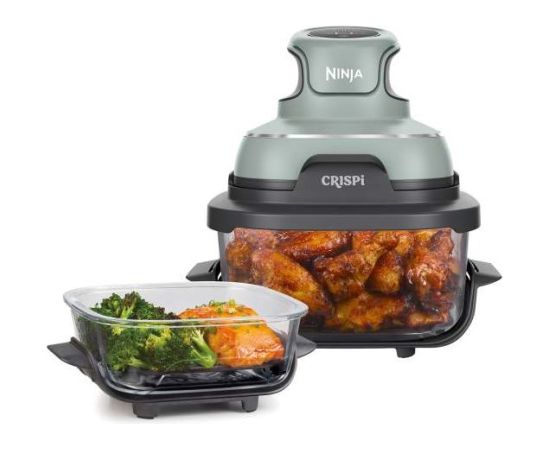 Ninja CRISPi Single 3.8 L 1700 W Hot air fryer Green, Grey, Transparent Karstā Gaisa Katli (AirFryer)