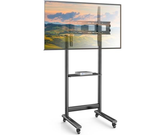 Techly ICA-TR74 TV mount/stand 2.29 m (90") Black TV un monitoru stiprinājumi, kronšteini