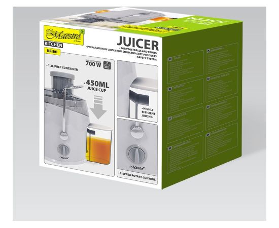 Sokowirówka 700W MR-801 MAESTRO Sulu Spiedes