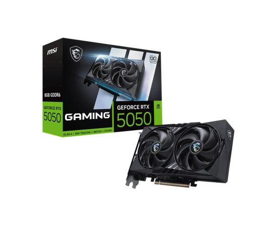 MSI GeForce RTX 5050 8G GAMING OC NVIDIA 8 GB GDDR6 Grafiskās video kartes