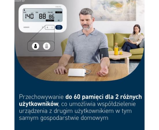 OMRON M3 COMFORT AFIB BLOOD PRESSURE MONITOR + POWER SUPPLY Asinsspiediena mērītāji