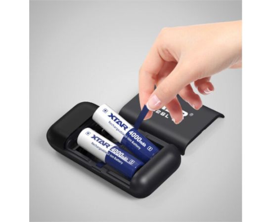 Charger / power bank batteries Li-ion 18650 / 20700 / 21700 Xtar PB2SL V2 black Bateriju lādētāji