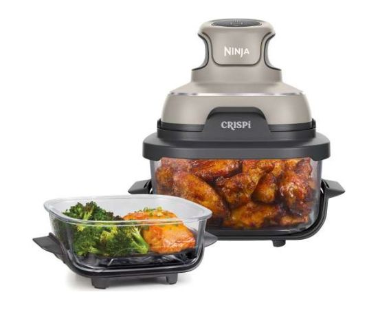 Ninja CRISPi Single 3.8 L 1700 W Hot air fryer Grey, Stone colour, Transparent Karstā Gaisa Katli (AirFryer)