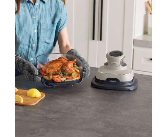 Ninja CRISPi Single 3.8 L 1700 W Hot air fryer Grey, Stone colour, Transparent Karstā Gaisa Katli (AirFryer)