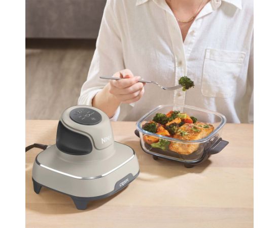 Ninja CRISPi Single 3.8 L 1700 W Hot air fryer Grey, Stone colour, Transparent Karstā Gaisa Katli (AirFryer)