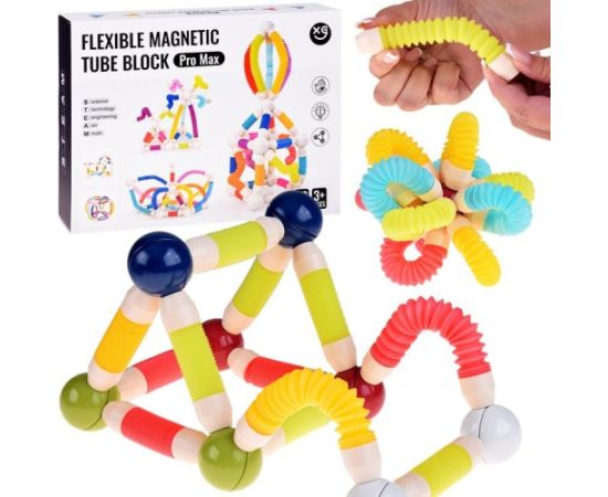 Jokomisiada Klocki Elastyczne Magnetyczne Rurki do budowania Tube Block 36 elem ZA5813 EDUKAMP Конструкторы