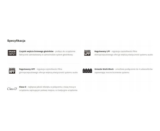 Wzmacniacz samochodowy Pioneer Pioneer GM-D8704 Jaunumi - Audio-Video