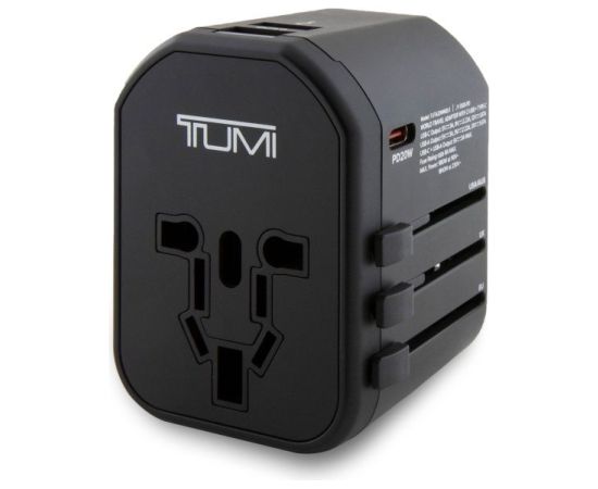 Tumi TUTA20WMSLK Адаптер для путешествий 20W USB-C 2x USB-A Зарядные устройства