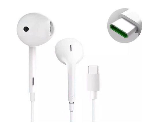 Oppo   OPPO original wire earphones Type C with microphone MH147 white bulk Austiņas
