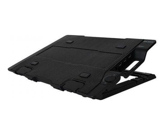 Zalman Notebook Stand ZM-NS2000 black (up to 17'') HUB-3x USB 2.0