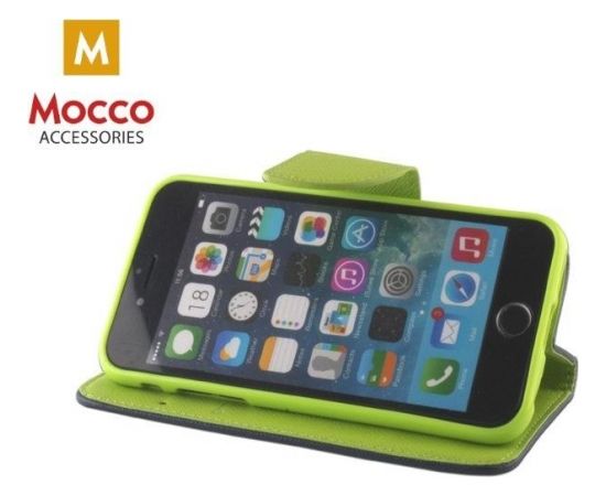 Mocco Fancy Book Case Grāmatveida Maks Telefonam LG K8 / K9 (2018) Zils - Zaļš