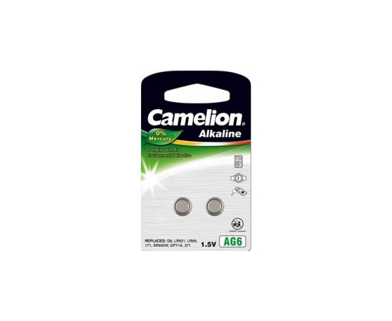 Baterijas Camelion AG6/ LR69/ LR921/ 371 2pcs Bateriju lādētāji