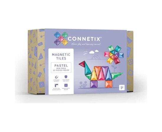 Plus Plus CONNETIX Pastel Mini Pack 32 el klocki magnetyczne 3+ Konstruktori 