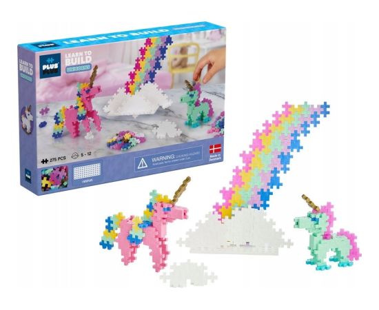 Plus Plus PLUS-PLUS NAUCZ SIĘ BUDOWAĆ JEDNOROŻCE, 275 ELEMENTÓW Mašīnas un piederumi