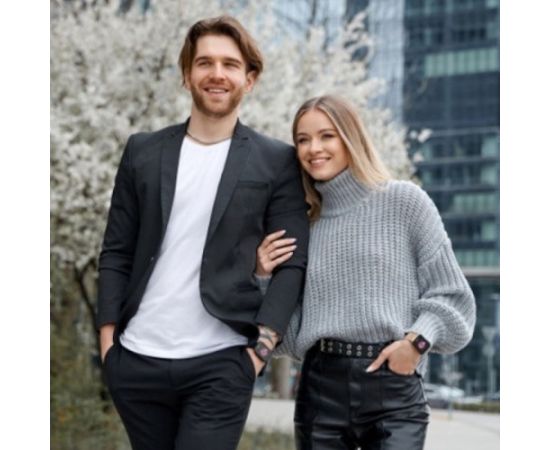 Išmanusis laikrodis su lietuvišku meniu Garett GRC MAXX Black Rokas pulksteņi 