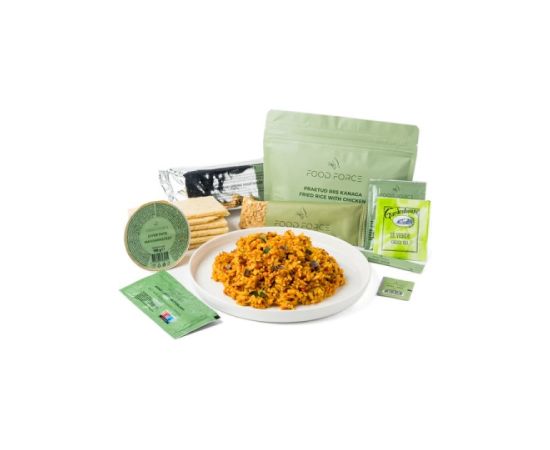 Tūristu pārtikas komplekts Food Force Cepti rīsi ar vistas gaļu Tūristu pārtika