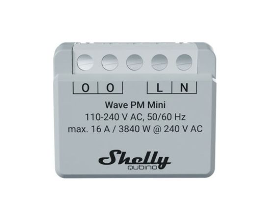 Shelly Shelly Qubino Wave PM Mini przełącznik Szary Gudrā māja