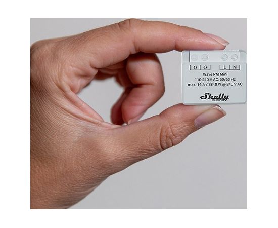 Shelly Shelly Qubino Wave PM Mini przełącznik Szary Gudrā māja