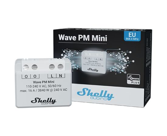 Shelly Shelly Qubino Wave PM Mini przełącznik Szary Gudrā māja