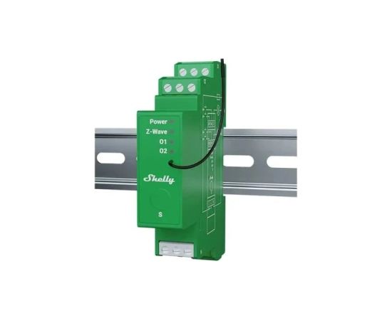 Shelly Wave Pro Dimmer 2PM – Ściemniacz oświetlenia Z-Wave, 2 kanały, bezprzewodowy do LED i halogenów, montaż na szynie DIN Умный дом