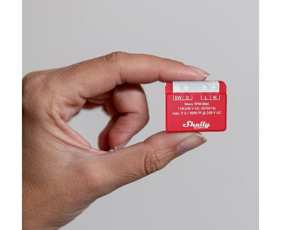 Shelly Shelly Qubino Wave 1PM Mini Siłownik pomiarowy-przełączający Z-Wave Gudrā māja