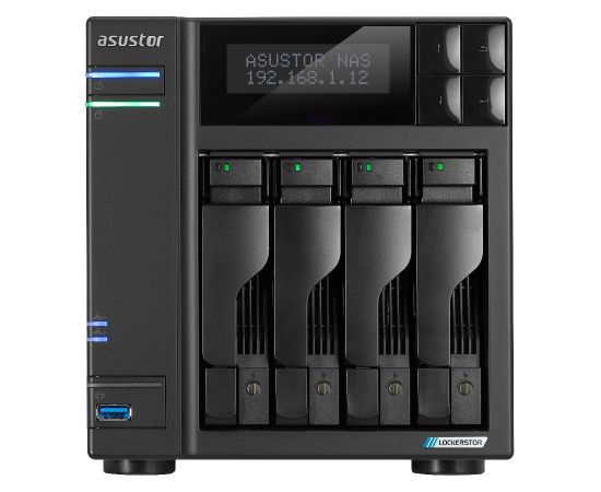 Asustor LOCKERSTOR 4 Gen2 (AS6704T) NAS Desktop Intel® Celeron® N N5105 4 GB DDR4 0 TB ADM Black Серверы и компоненты серверов